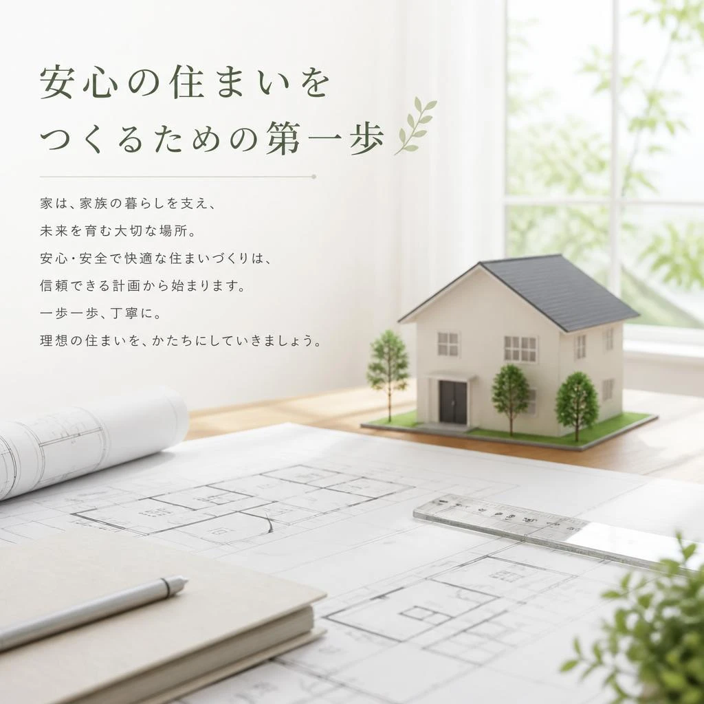 安心の住まいをつくるための第一歩