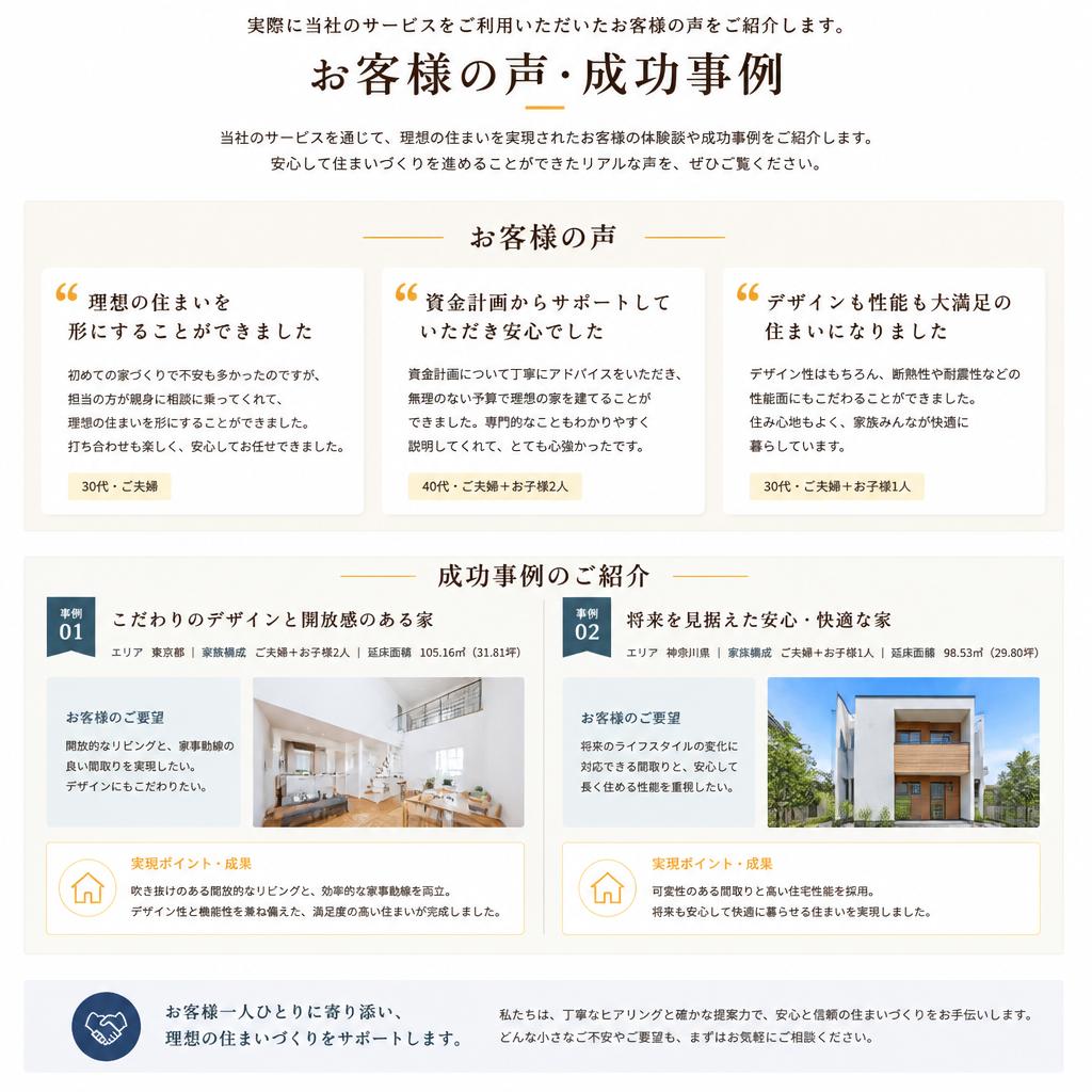 お客様の声・成功事例