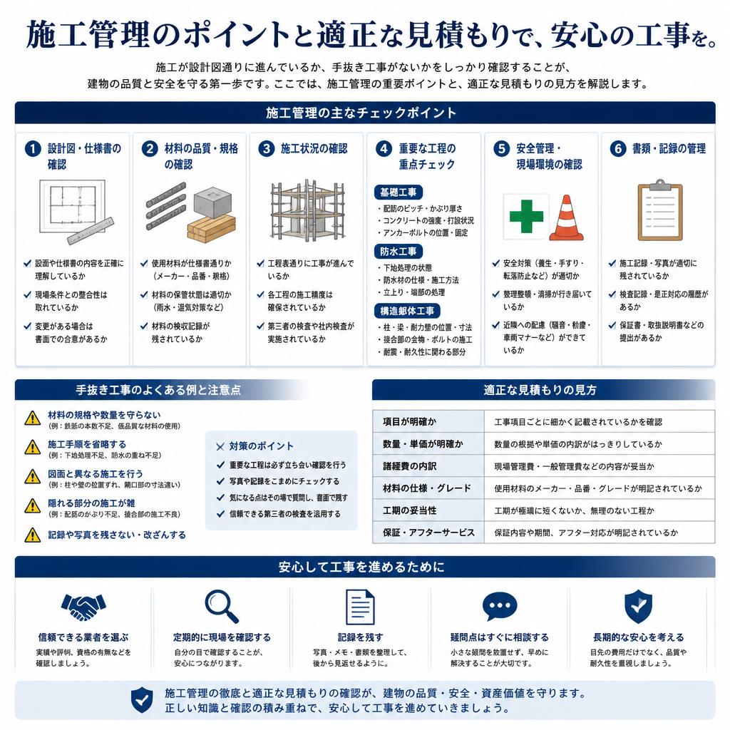 信頼のおける施工管理