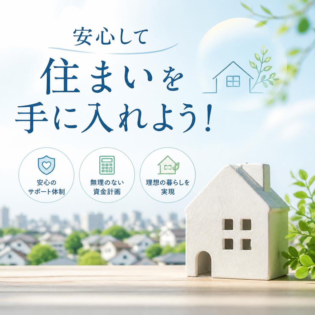 安心して住まいを手に入れよう！
