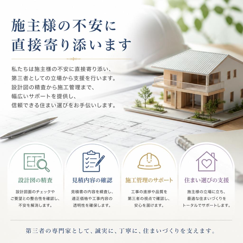 3. 施主様の立場に立ったサポート