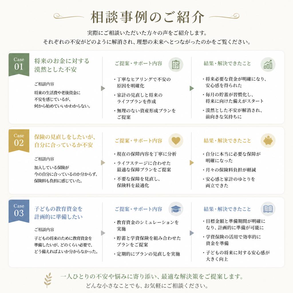 実際の相談事例と成果