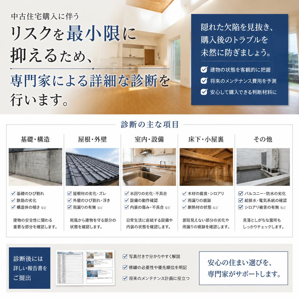 中古住宅購入時の安心サポート