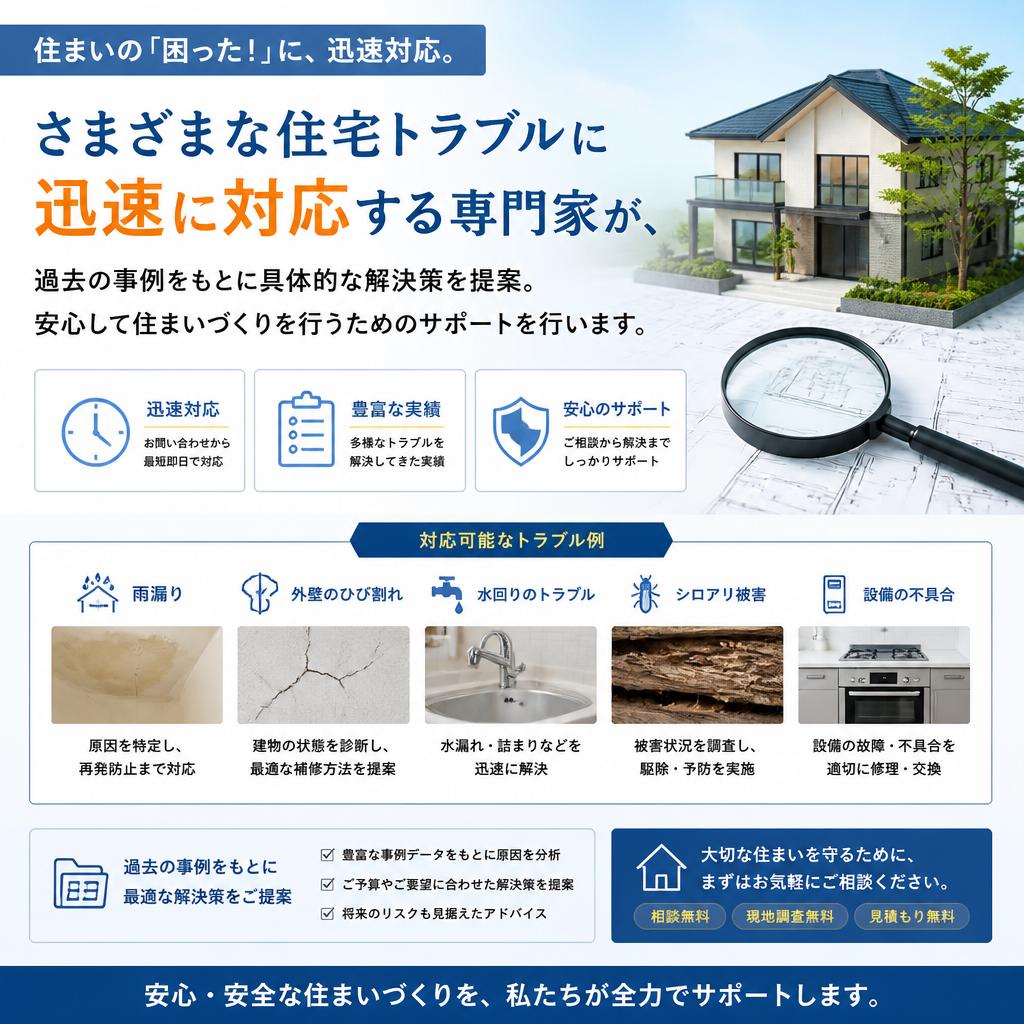 2. 住宅トラブル解決のプロにおまかせ