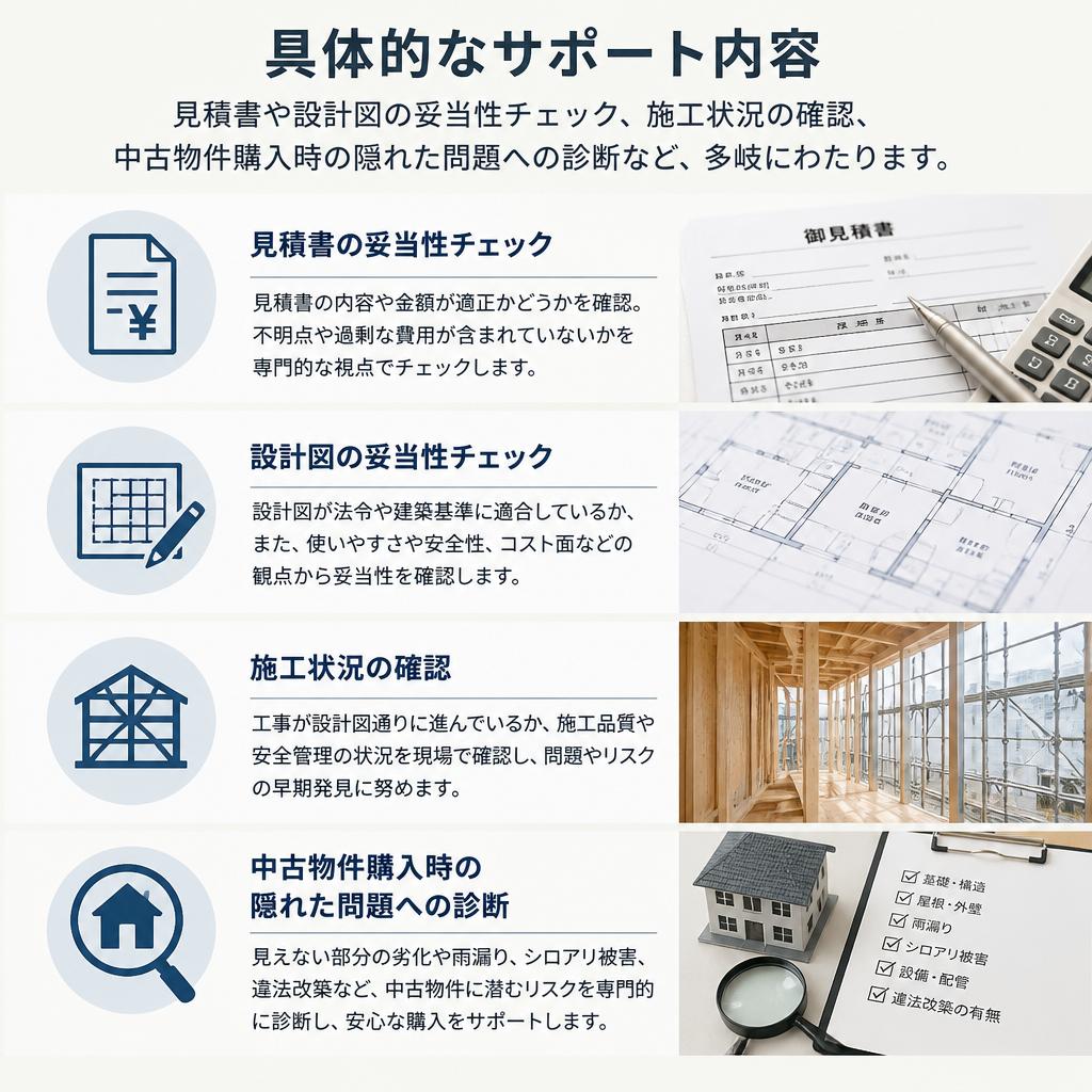 実際のサポート内容