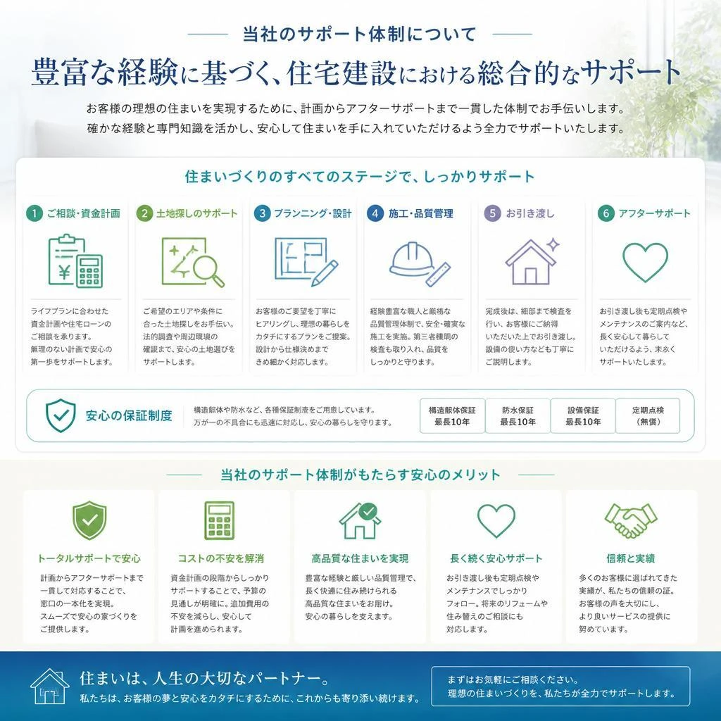 安心のサポート体制