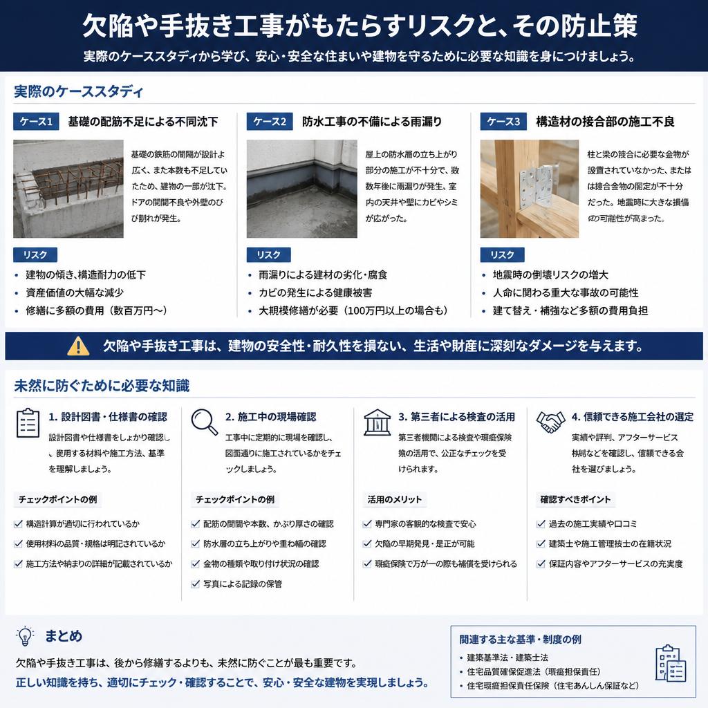 3. 欠陥や手抜き工事の実例