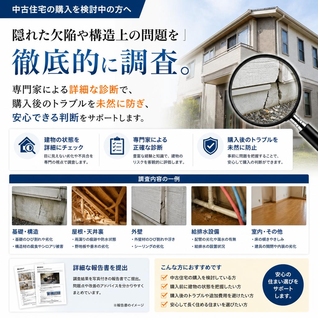 中古住宅の隠れたリスクを見抜く診断