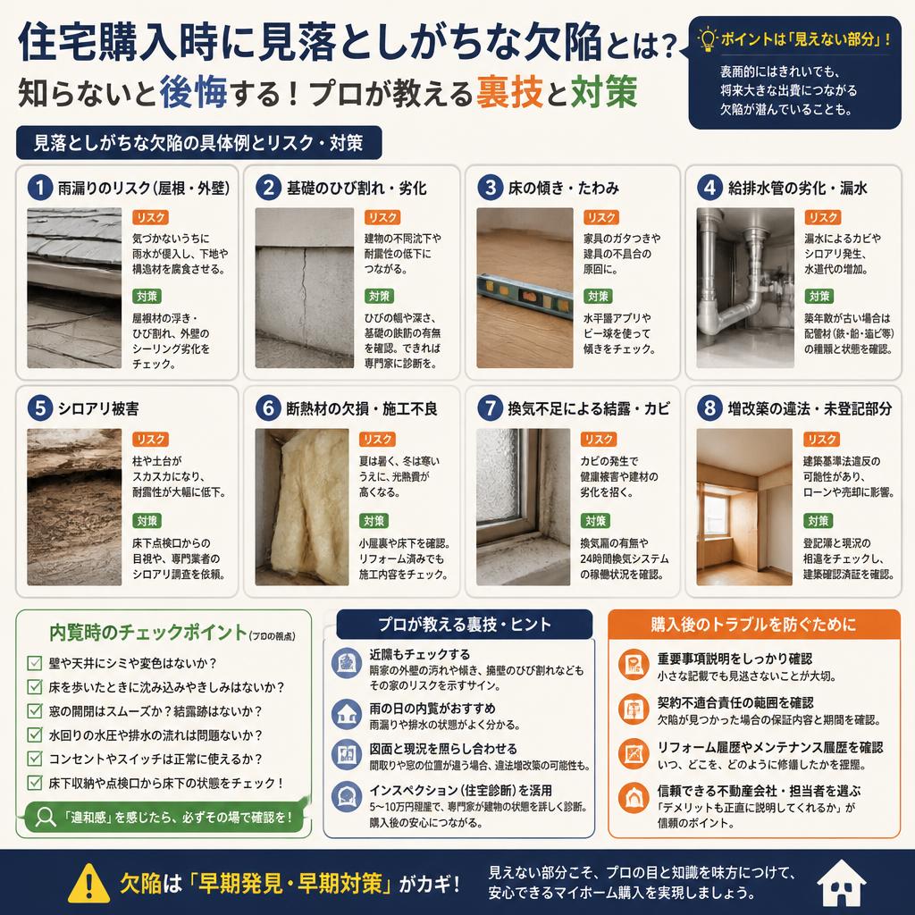 よくある欠陥とその対策