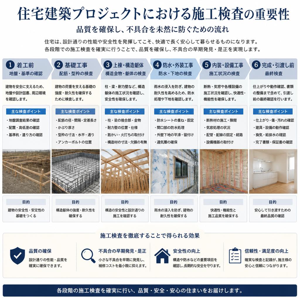 施工検査の重要性と流れ