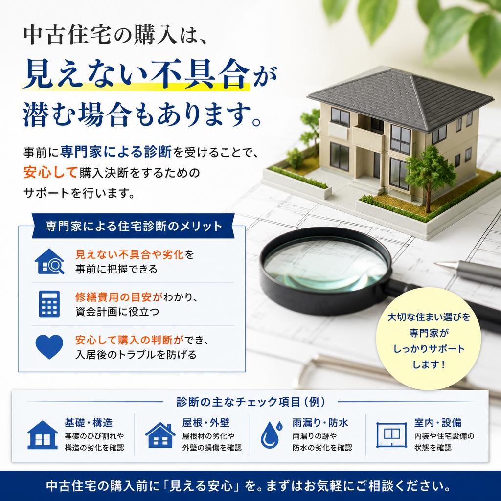 中古住宅購入時のリスクを軽減