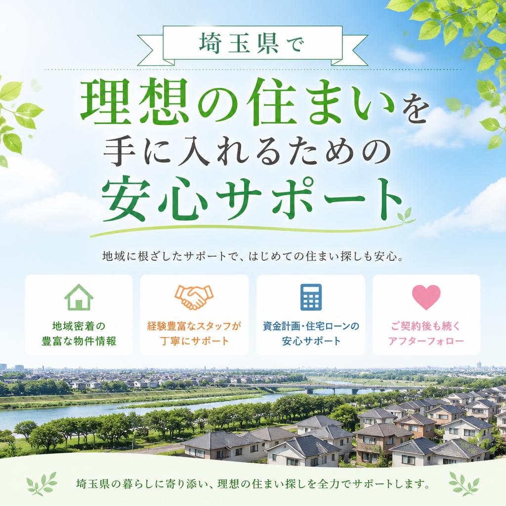 埼玉県で理想の住まいを手に入れるための安心サポート