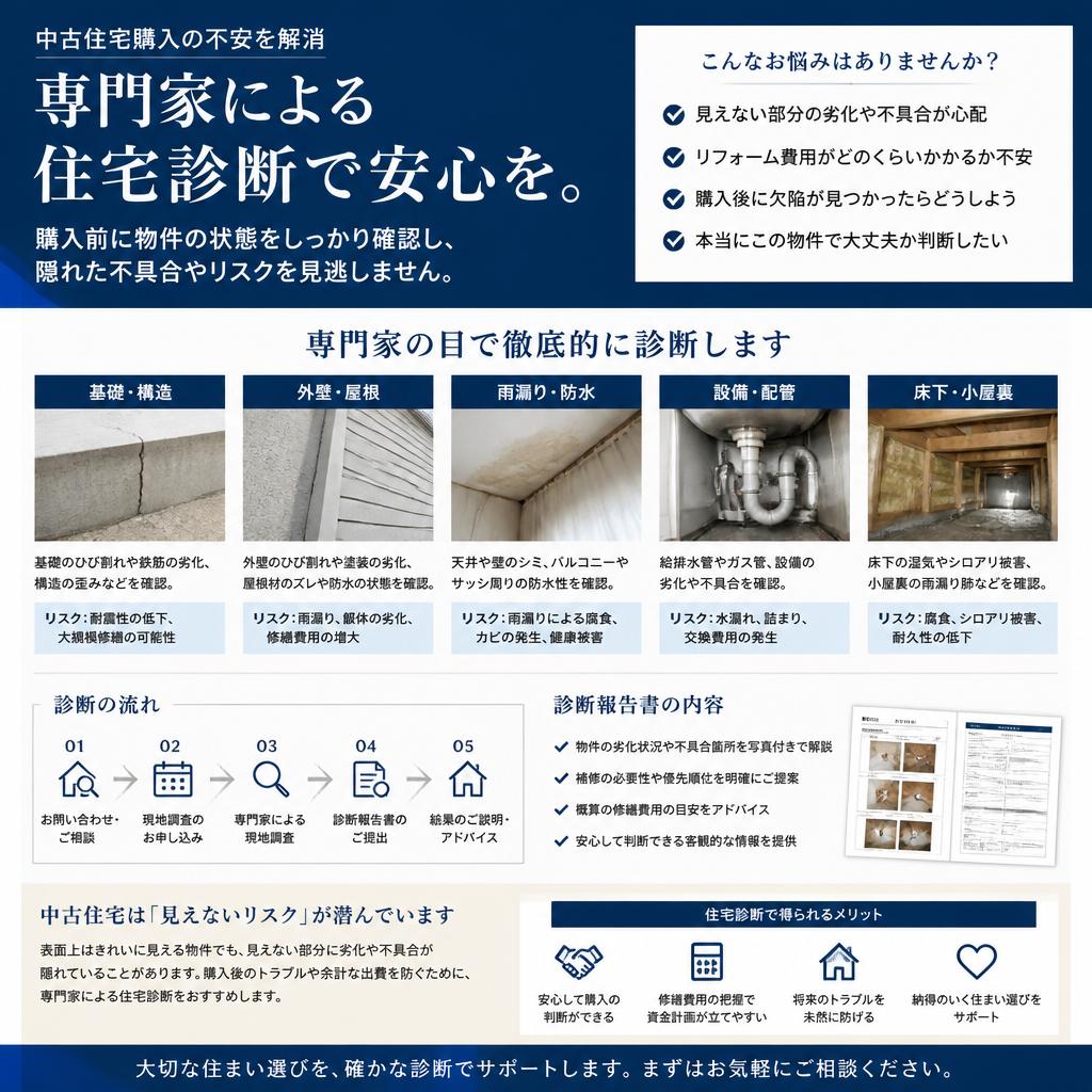 中古物件のリスクを最小限に