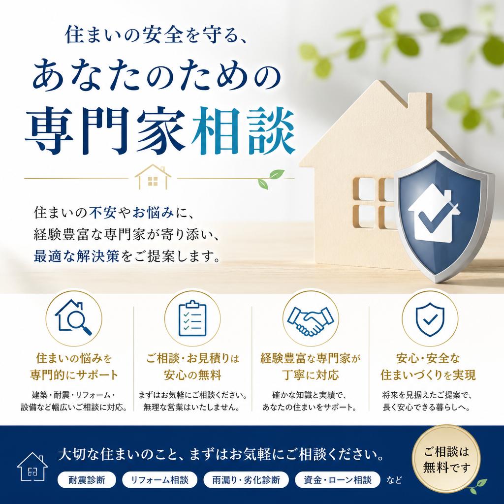 住まいの安全を守る、あなたのための専門家相談