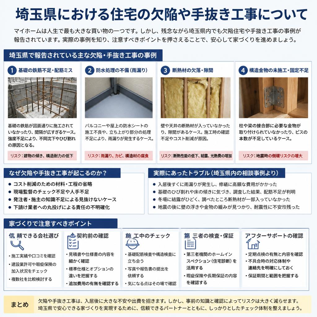 埼玉県の住宅の現状とよくある不安