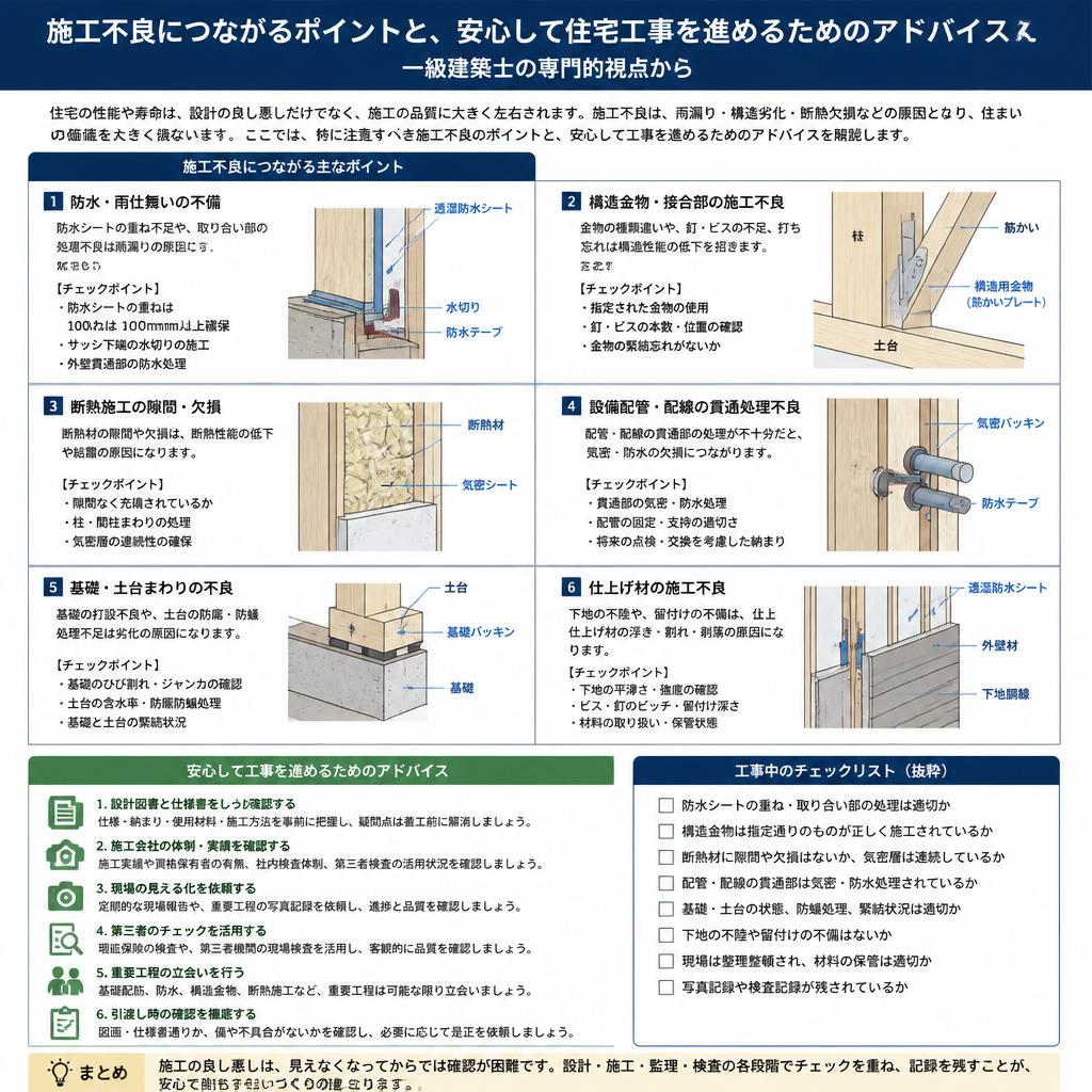 専門家が解消する施工不良のリスク