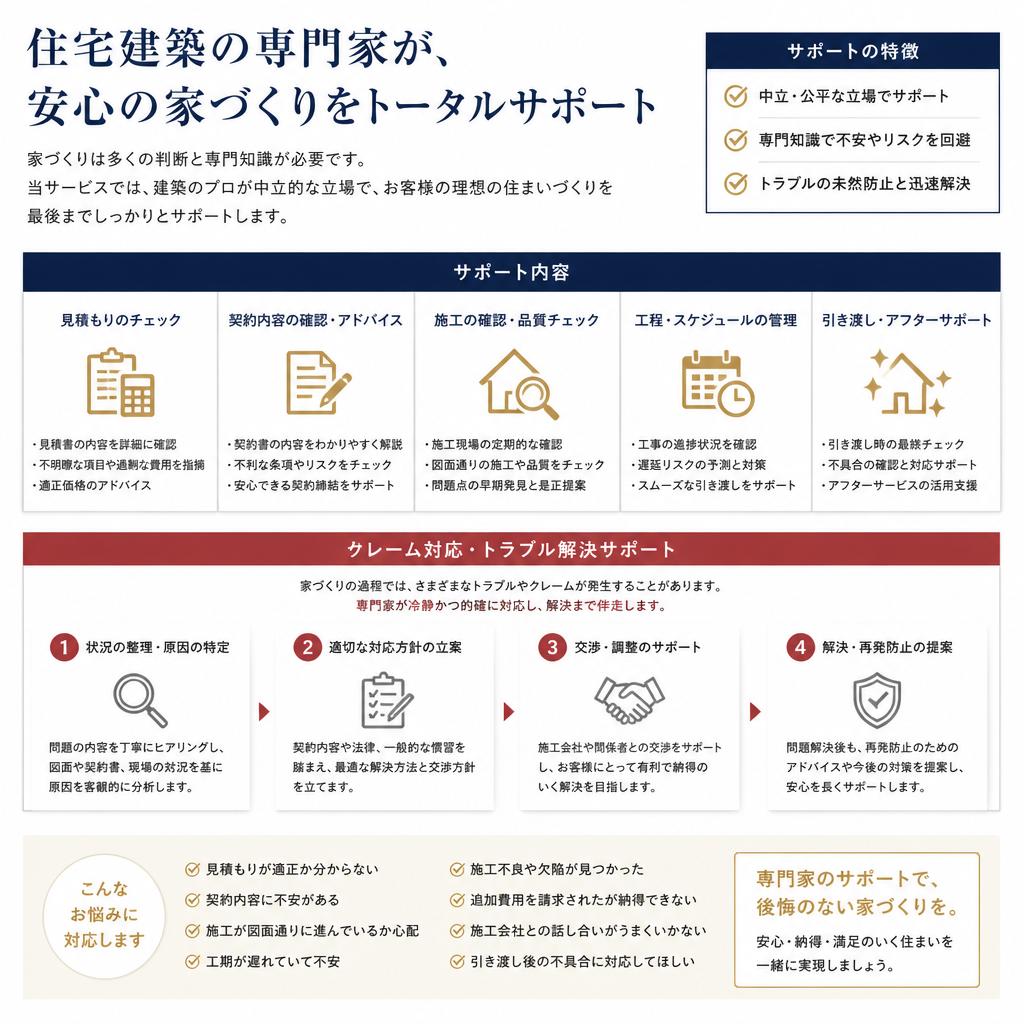 専門家によるサポート内容