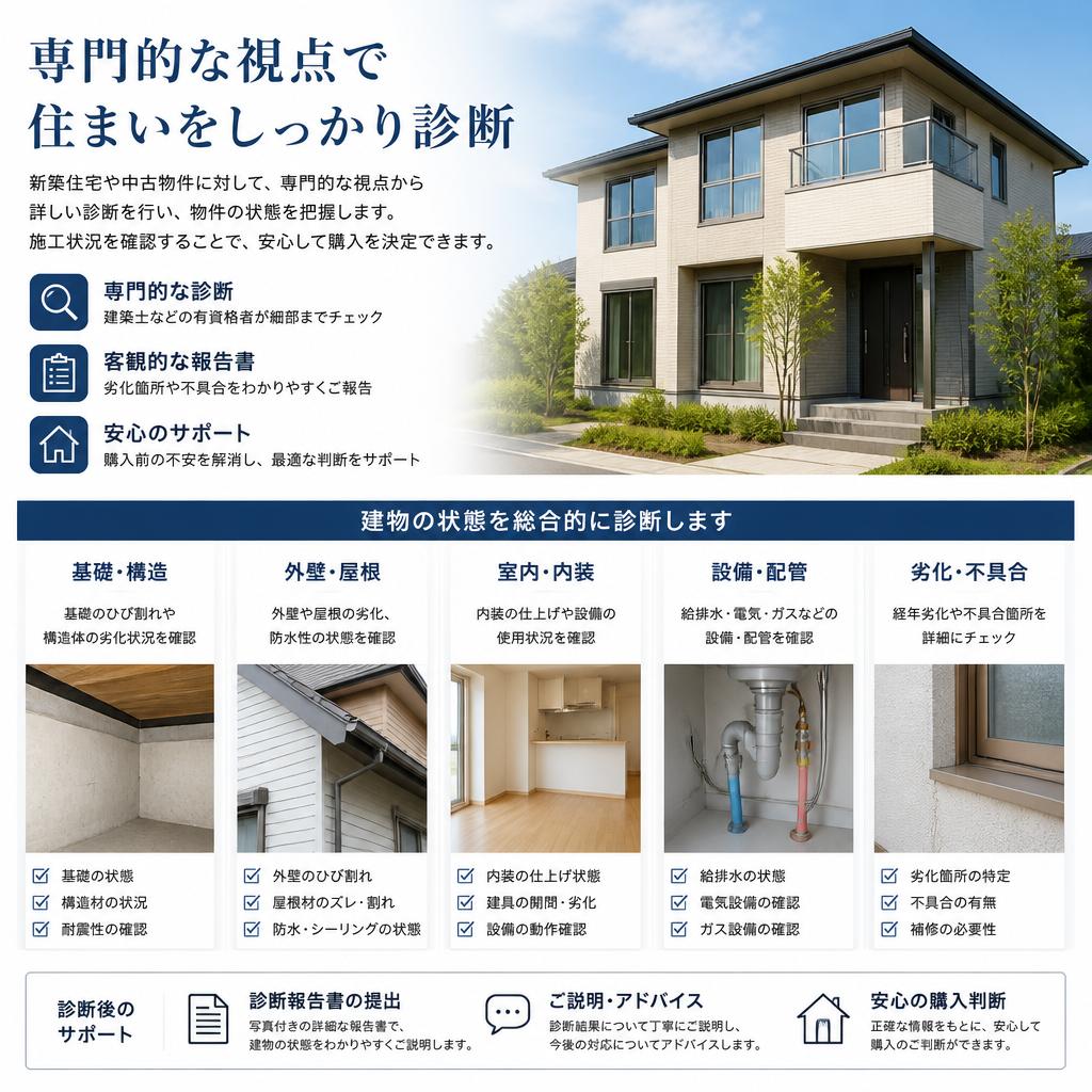 新築・中古物件の検査対応