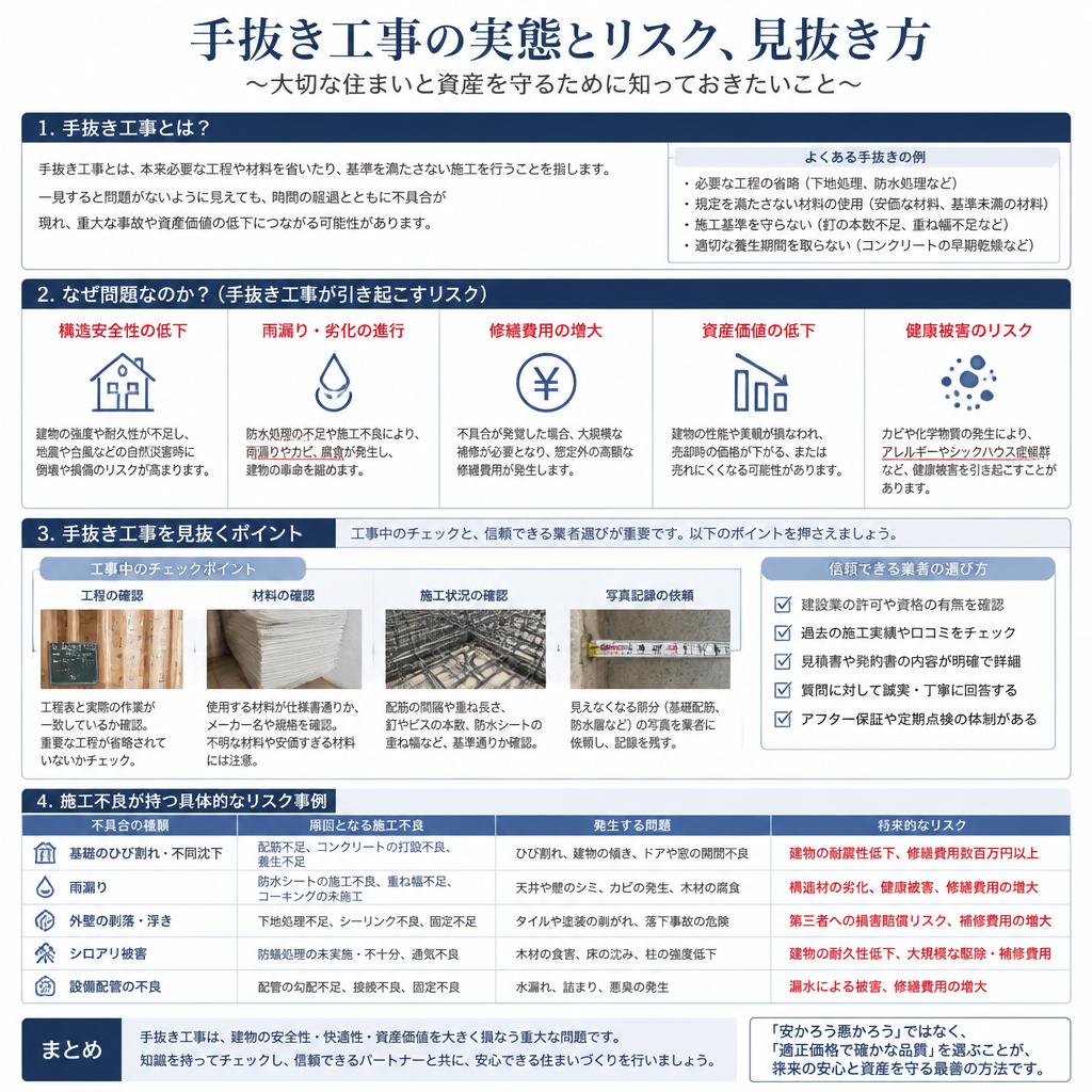2. 手抜き工事とは？