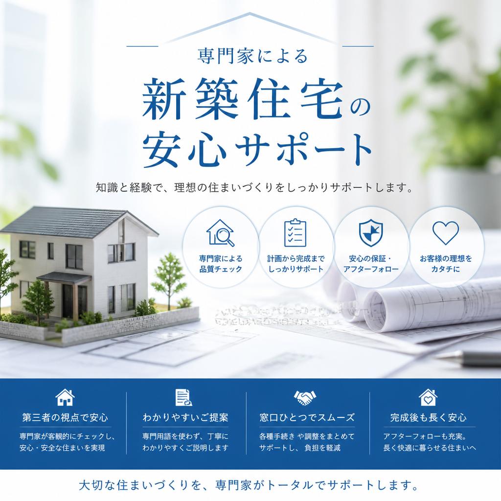 専門家による新築住宅の安心サポート