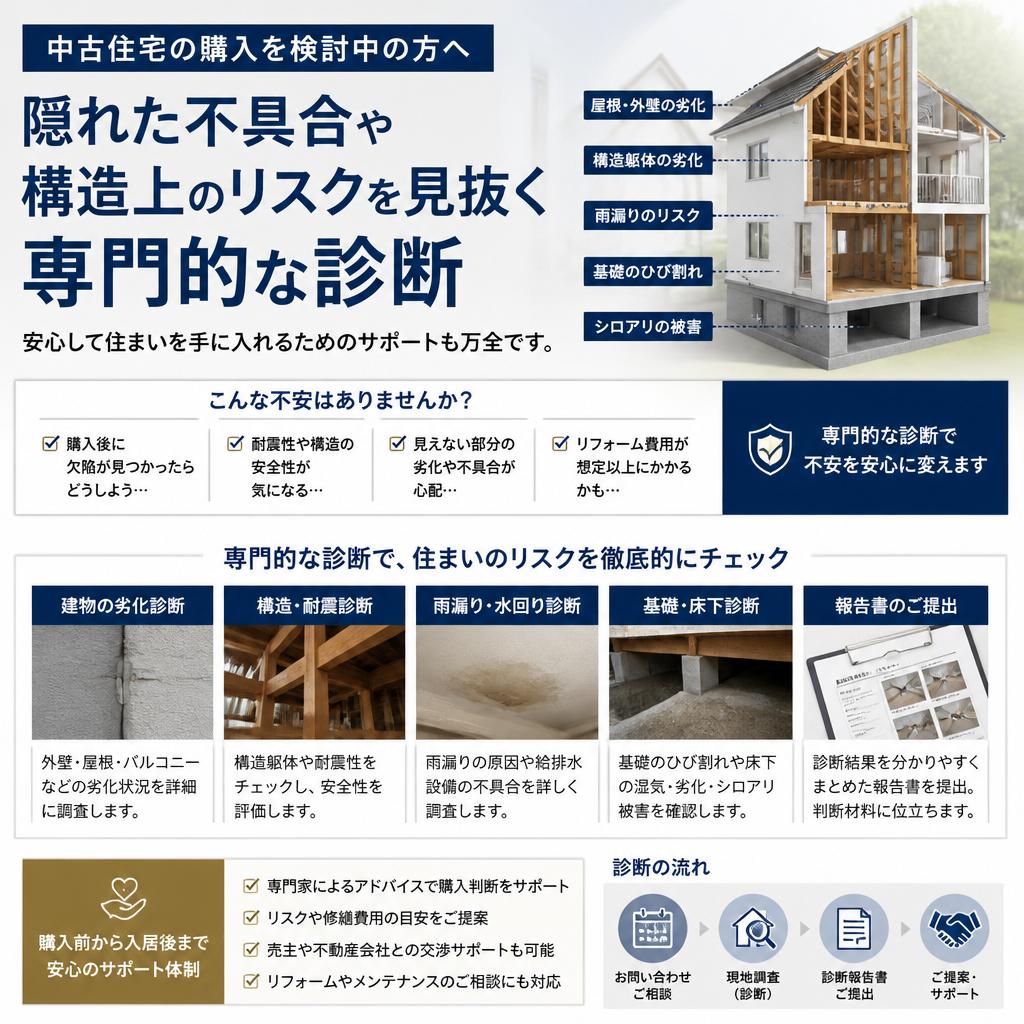 中古物件購入時の安心診断