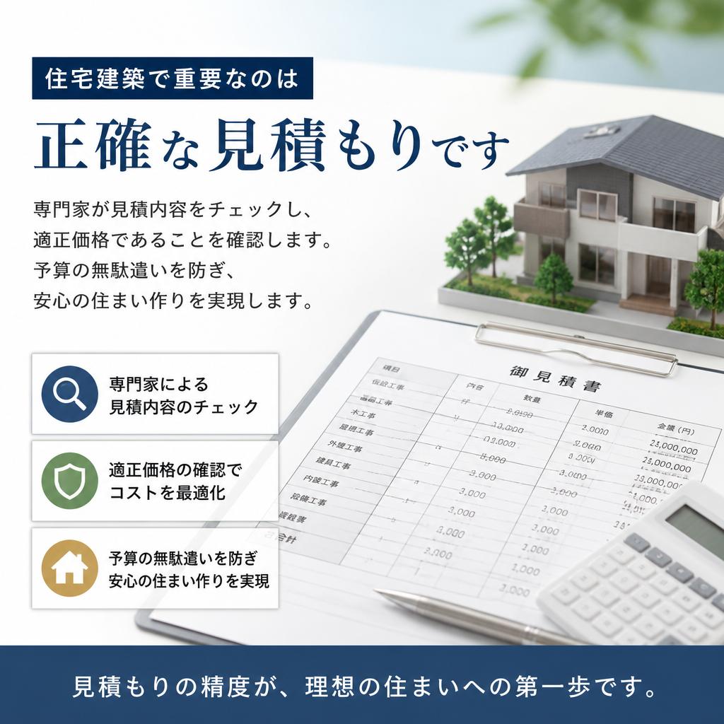 専門家による徹底的な見積りチェック