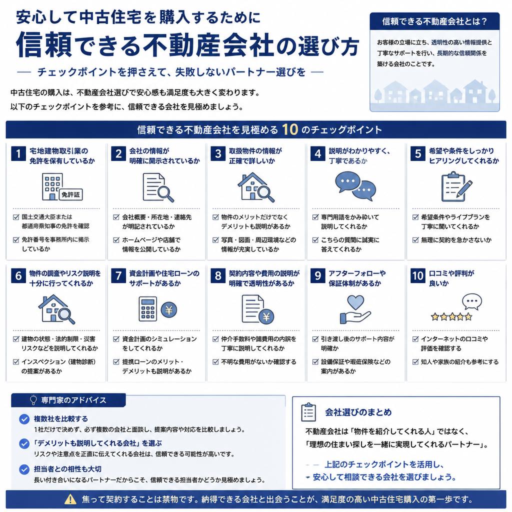 信頼できる不動産会社の選び方