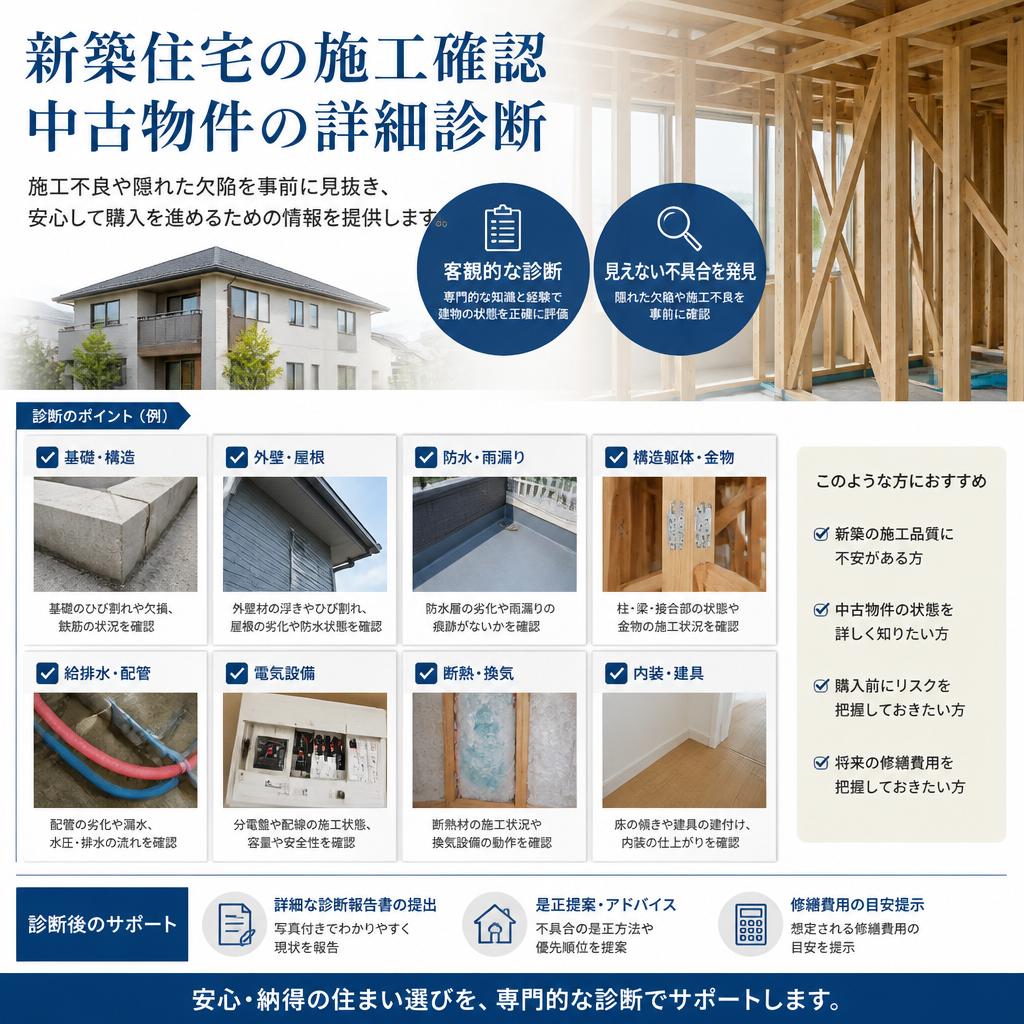 安心の施工確認と診断