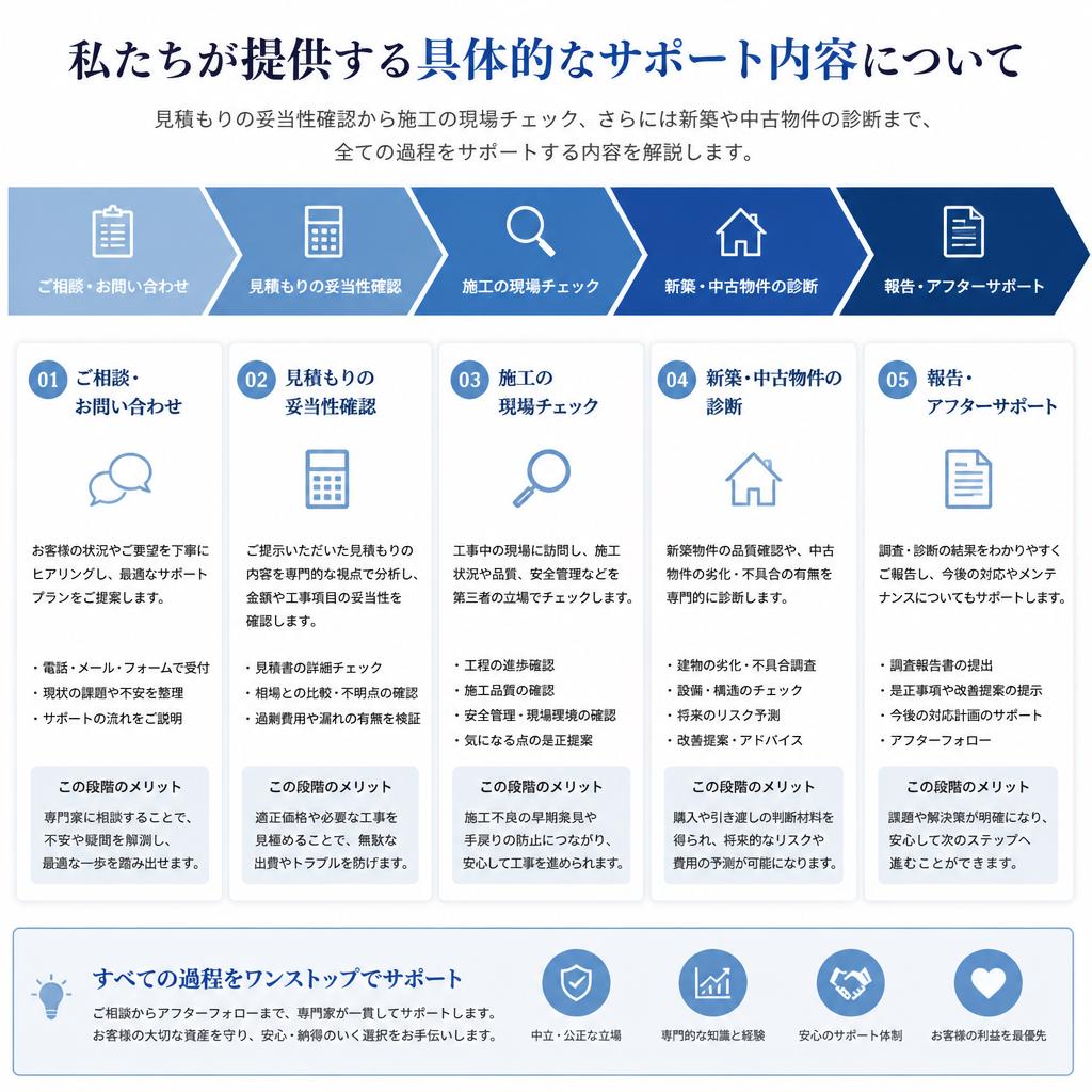 3. 具体的なサポート内容