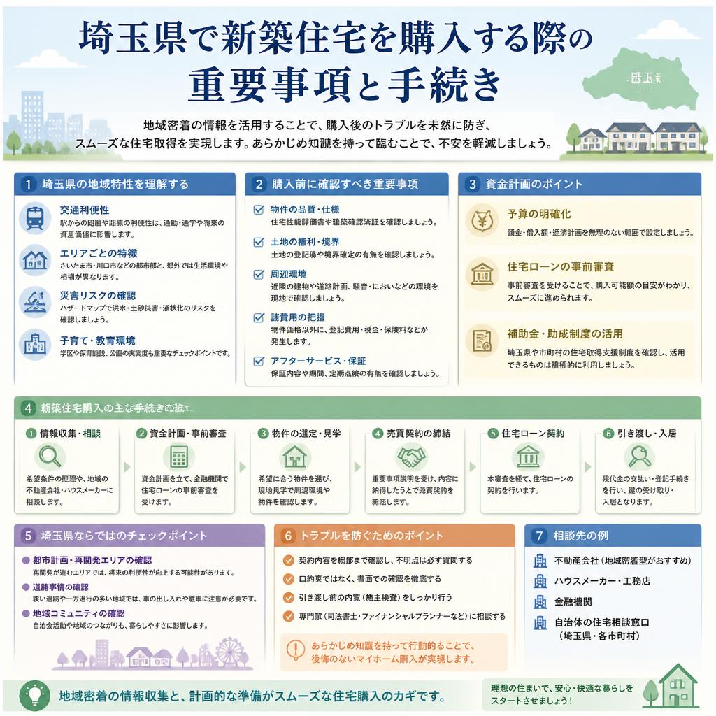 埼玉県における住宅購入ガイド