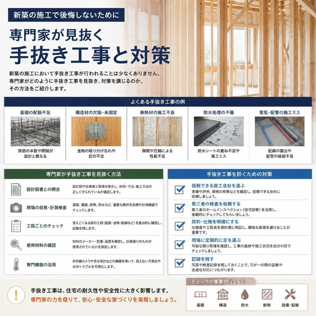 専門家による手抜き工事対策