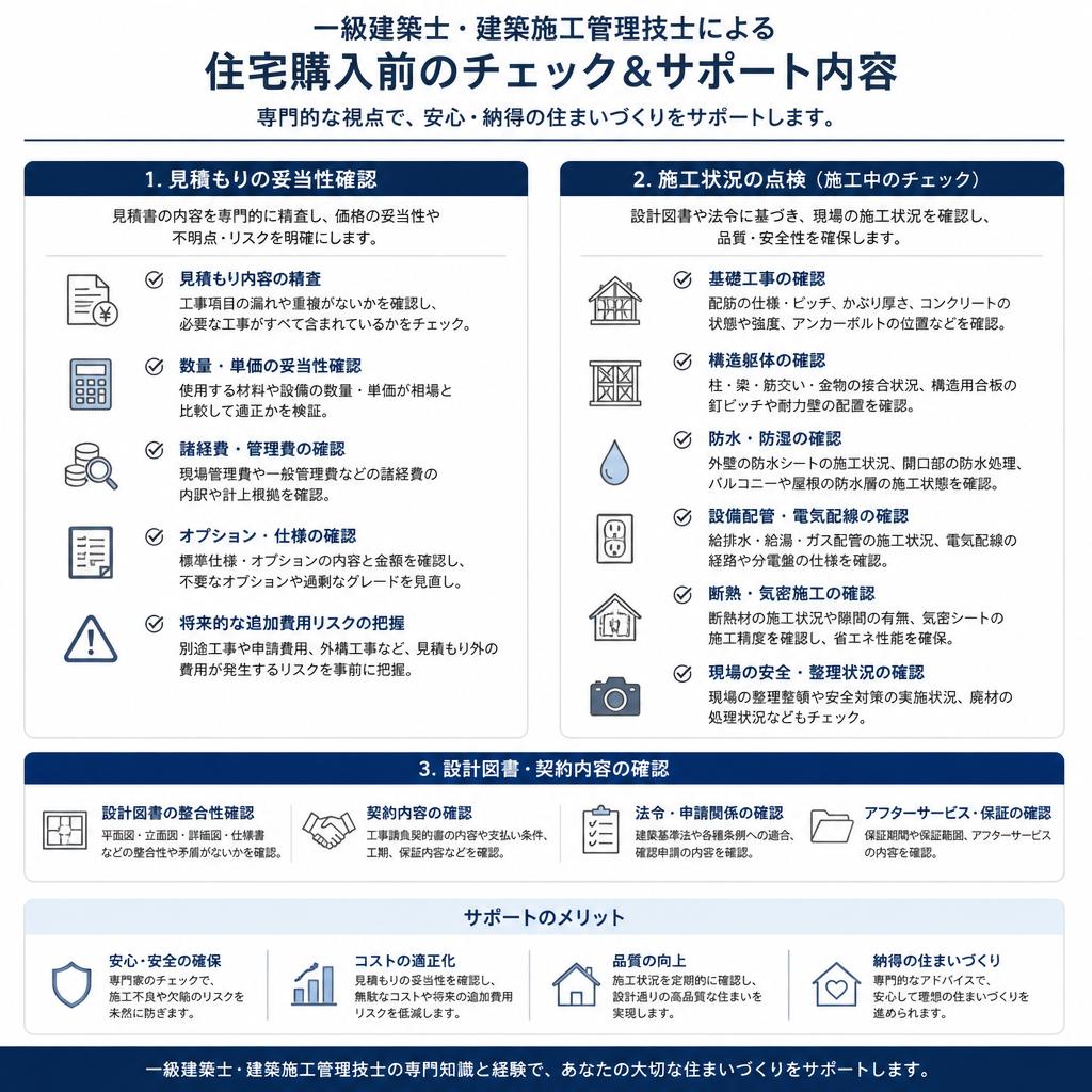 専門家による安心のチェック