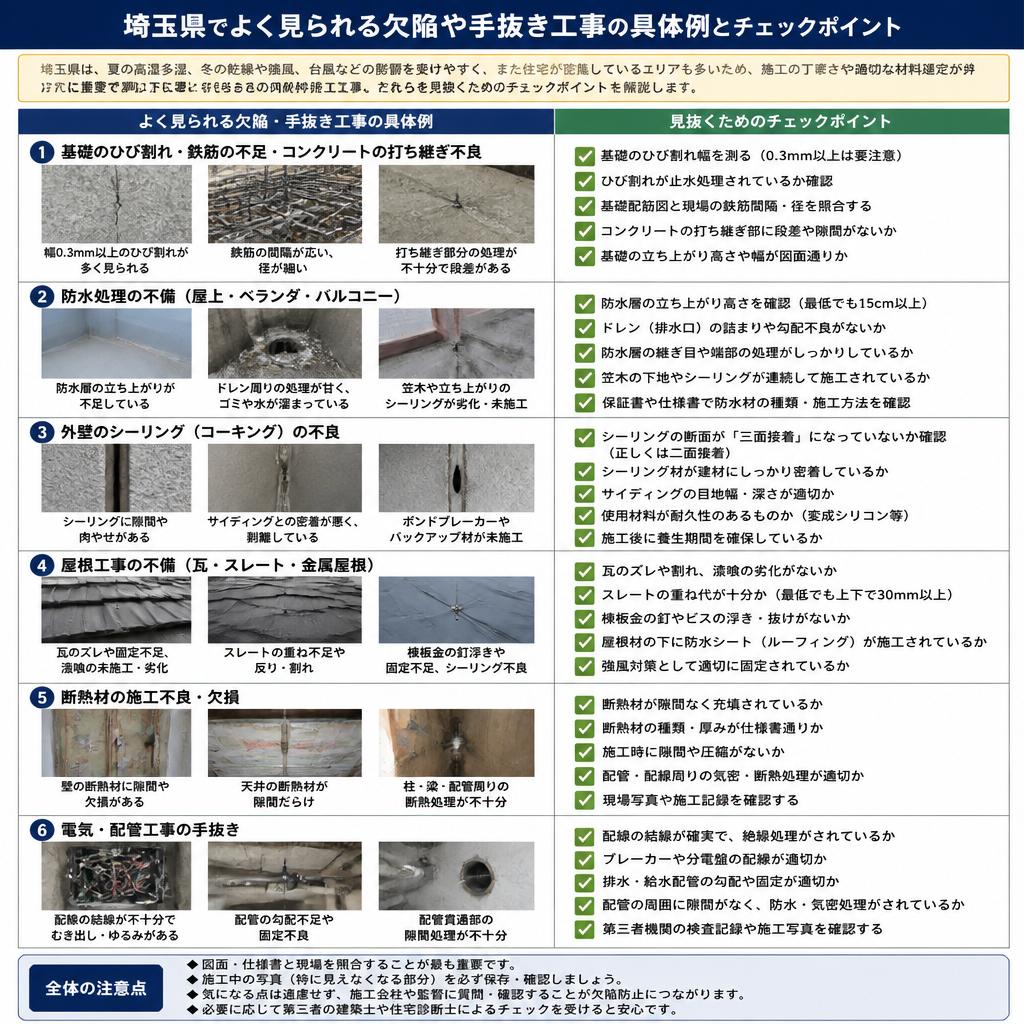 欠陥や手抜き工事はこう見抜く！