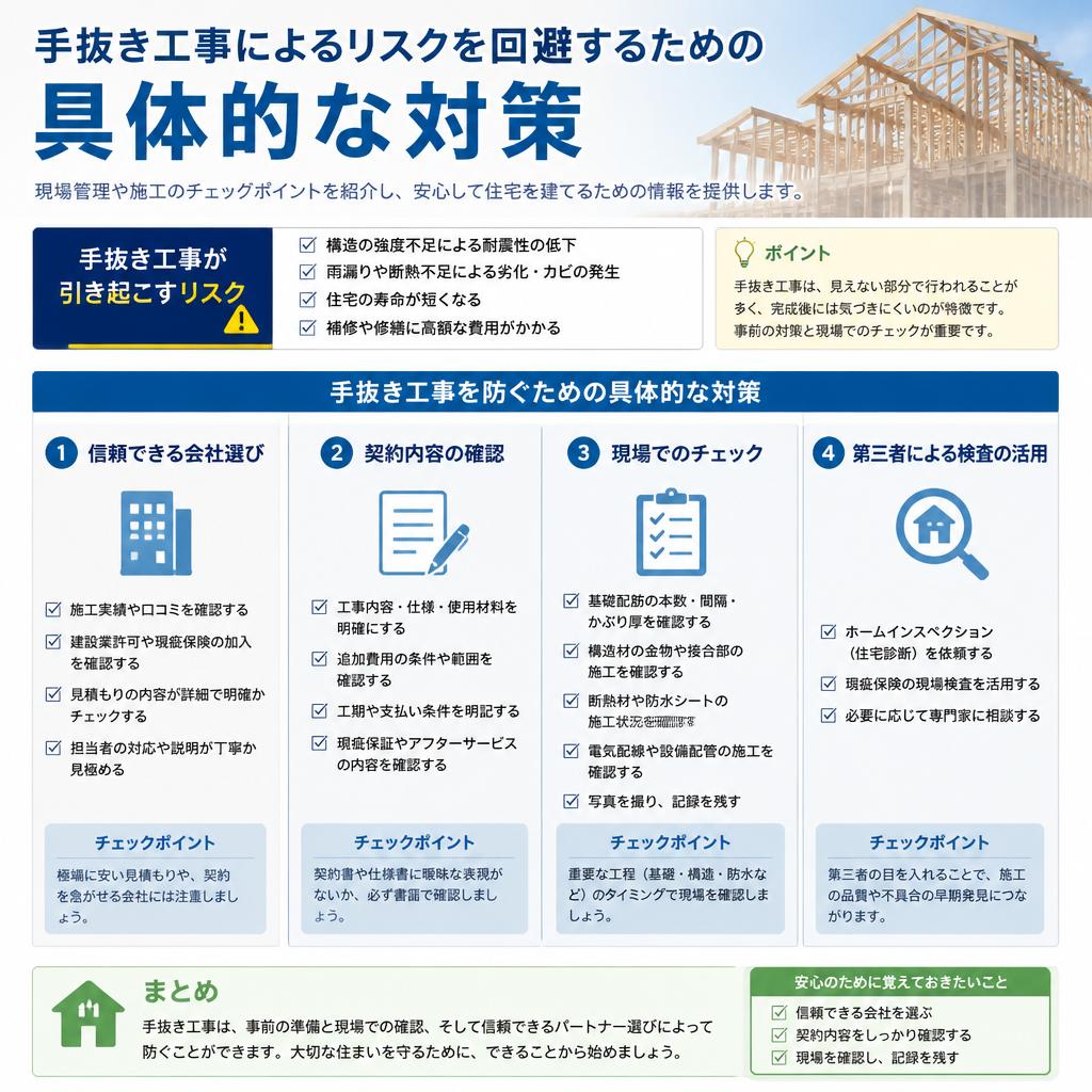手抜き工事対策