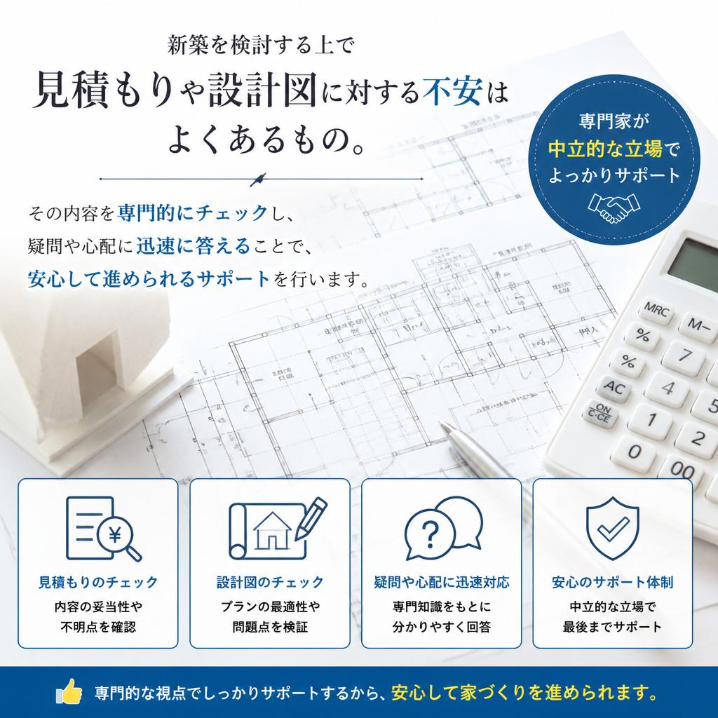 見積もりと設計図の妥当性確認