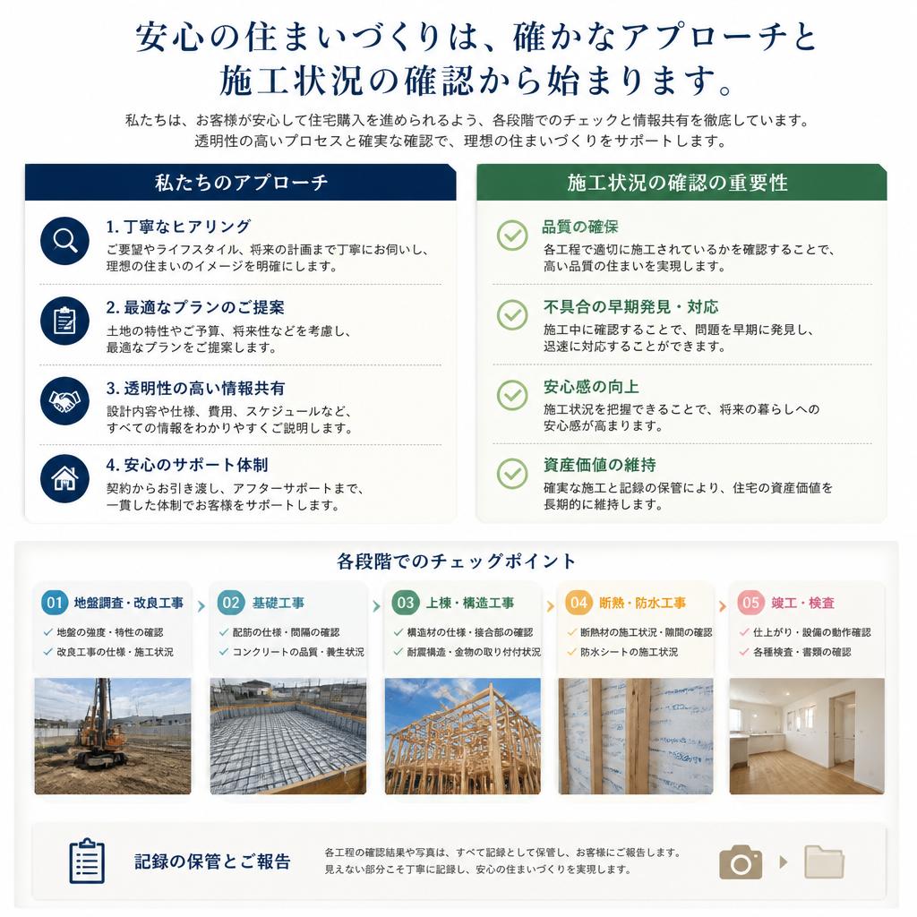 施工不良を未然に防ぐためのアプローチ